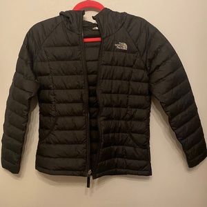 North face Black girls puffer coat
